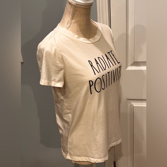 Rae Dunn Radiate Positivity Short Sleeve T-Shirt - Picture 4 of 15